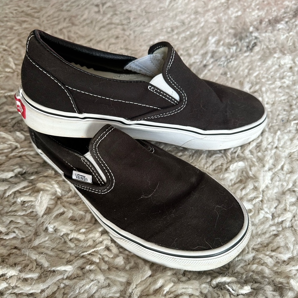 Vans Black Slip-On Shoes